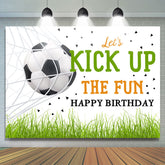 Lasst uns Trete Hoch Der Spaß Glücklich Geburtstag Hintergrund Für Party